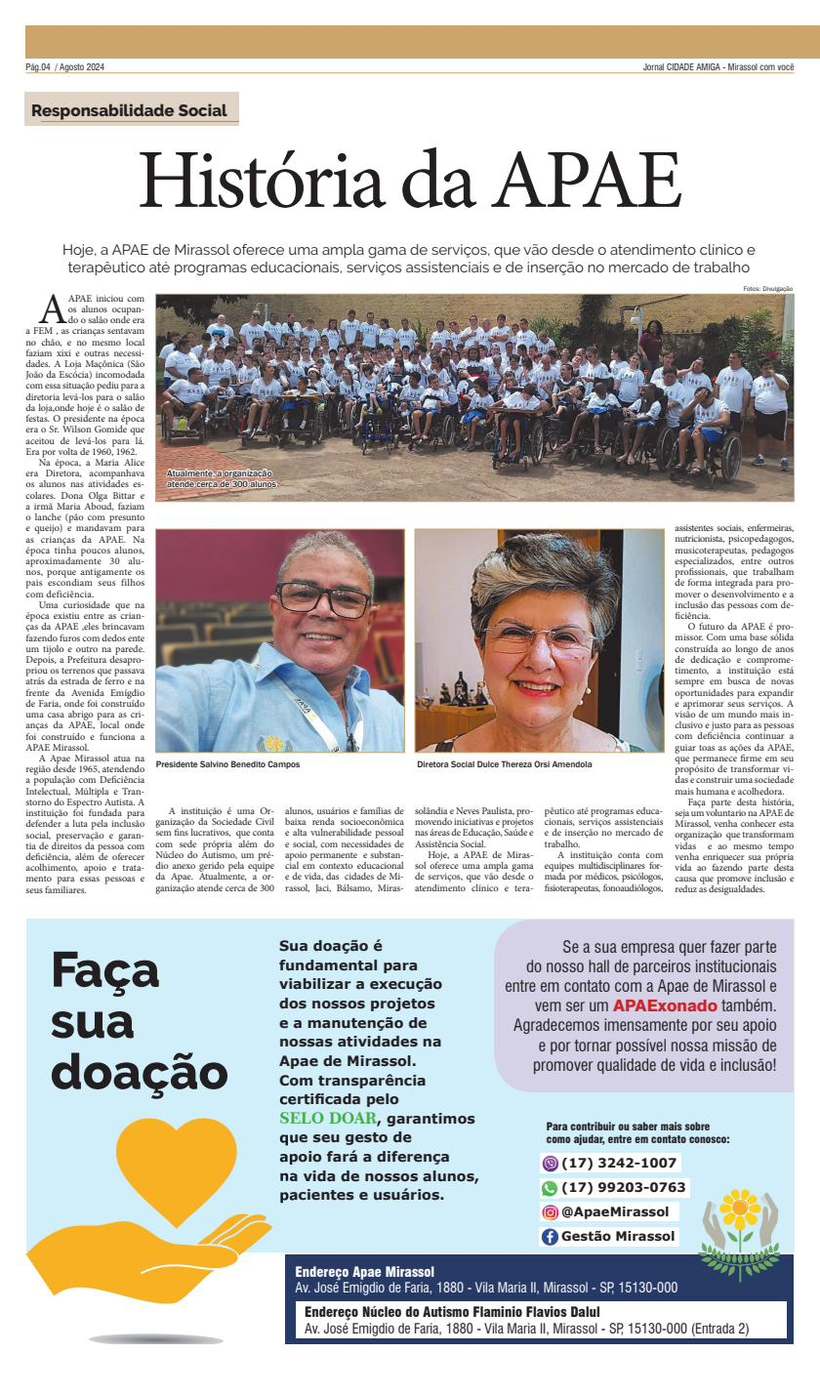 Página 4 do Jornal Cidade Amiga